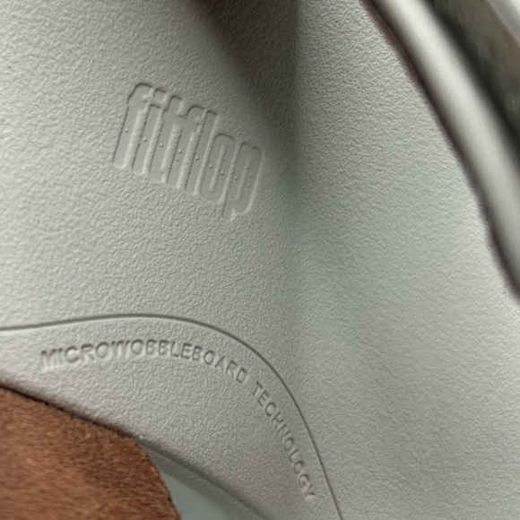 FitFlop F-Mode Go Adjustable Flatform Sandals Paris Beige Womens SZ 8 Comfort - Picture 4 of 10